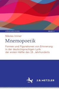 Cover image: Mnemopoetik 9783476059802