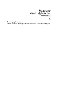 Cover image: Präpositionen und Präpositionalphrasen im Mittelhochdeutschen 1st edition 9783484770034