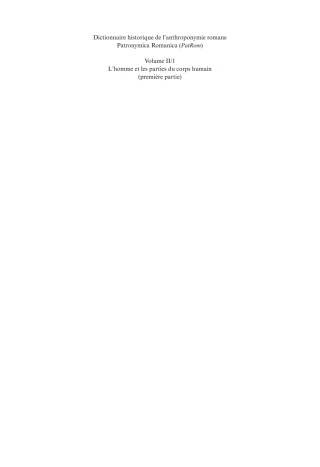 Cover image: L'homme et les parties du corps humain 1 1st edition 9783484507029
