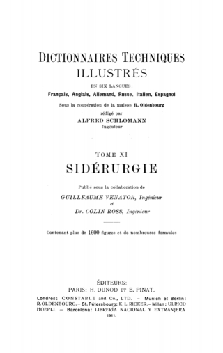 Titelbild: Sidérurgie 1st edition 9783486740141