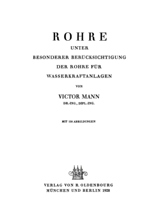 Cover image: Rohre 1st edition 9783486758061