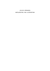 Imagen de portada: Metaphysik des Altertums 1st edition 9783486764024