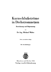 Imagen de portada: Kurzschlußströme in Drehstromnetzen 3rd edition 9783486766370