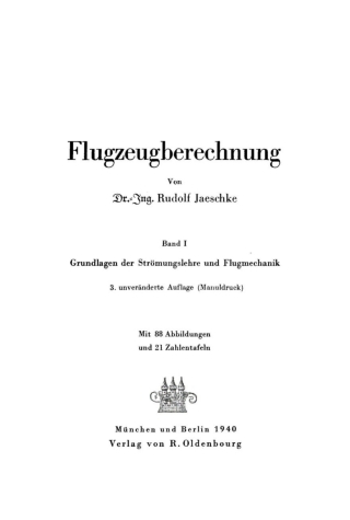 Cover image: Flugzeugberechnung 3rd edition 9783486766653