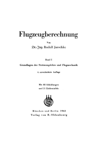 Cover image: Flugzeugberechnung, Band I: Grundlagen der Strömungslehre und Flugmechanik 4th edition 9783486766677