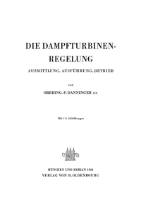 Cover image: Die Dampfturbinenregelung 1st edition 9783486767148