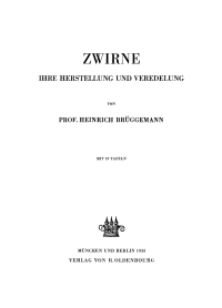 Titelbild: Zwirne 1st edition 9783486767803