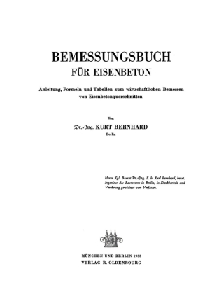 Imagen de portada: Bemessungsbuch für Eisenbeton 1st edition 9783486767827
