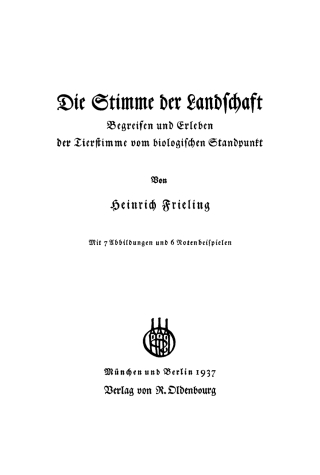 Cover image: Die Stimme der Landschaft 1st edition 9783486768602