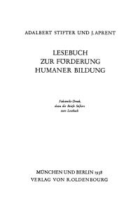 Cover image: Lesebuch zur Förderung Humaner Bildung 1st edition 9783486769074