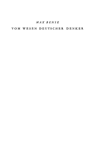 Cover image: Vom Wesen deutscher Denker 1st edition 9783486769296