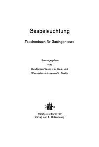 Cover image: Gasbeleuchtung 1st edition 9783486769579