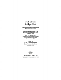 表紙画像: Culbertson’s Bridge-Fibel 1st edition 9783486769968