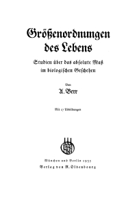 Cover image: Größenordnungen des Lebens 1st edition 9783486770063