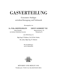 Cover image: Gasverteilung 1st edition 9783486770124