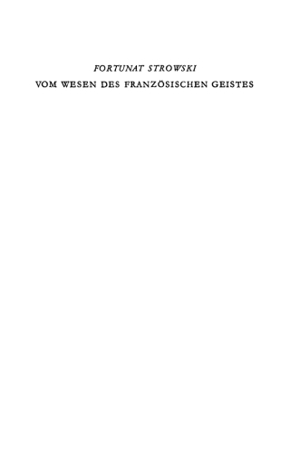 Cover image: Vom Wesen des französischen Geistes 1st edition 9783486770506