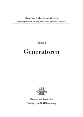 Imagen de portada: Generatoren 1st edition 9783486771138