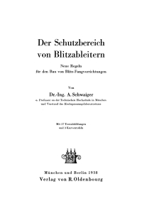 Imagen de portada: Der Schutzbereich von Blitzableitern 1st edition 9783486771763