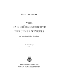 Cover image: Vor- und Frühgeschichte des Ulmer Winkels 1st edition 9783486771848