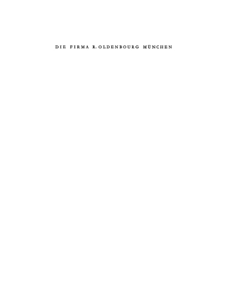 Cover image: Die Firma R. Oldenbourg München 1st edition 9783486772081