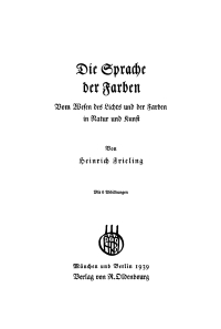 Omslagafbeelding: Die Sprache der Farben 1st edition 9783486772173