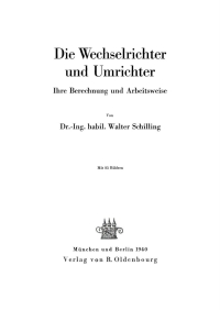 Cover image: Die Wechselrichter und Umrichter 1st edition 9783486772715