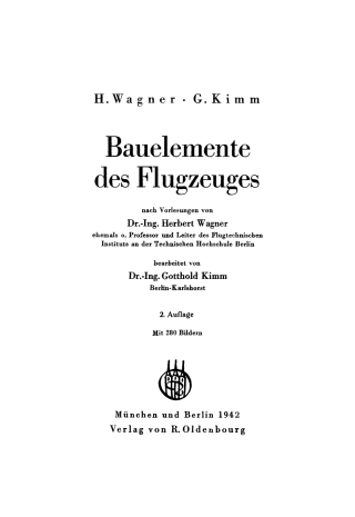 Cover image: Bauelemente des Flugzeuges 2nd edition 9783486773118