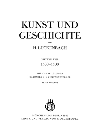 Imagen de portada: 1500–1800 11th edition 9783486773408