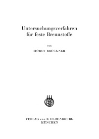 Cover image: Untersuchungsverfahren für feste Brennstoffe 1st edition 9783486773880