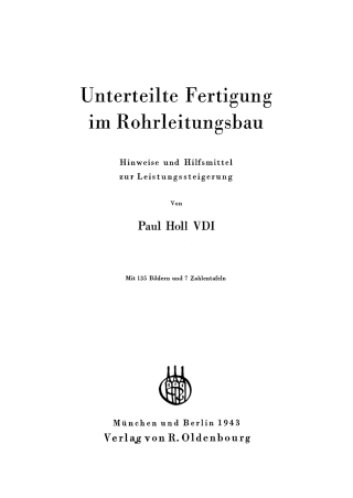 Cover image: Unterteilte Fertigung im Rohrleitungsbau 1st edition 9783486774184