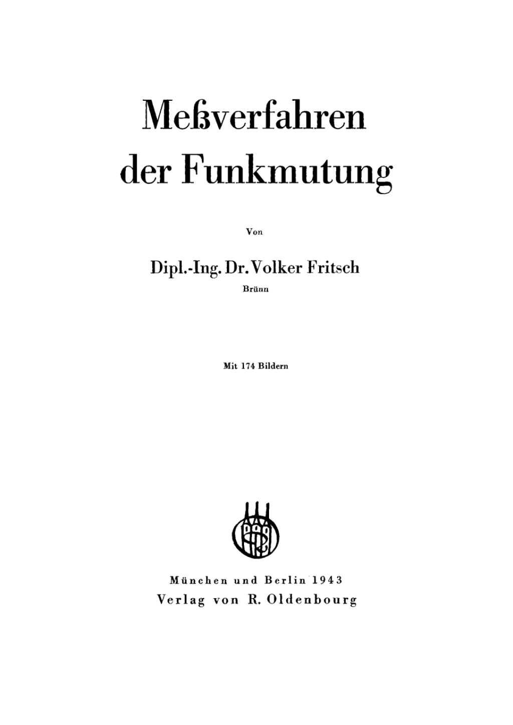 Meßverfahren der Funkmutung 1st Edition