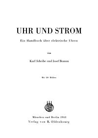 Cover image: Uhr und Strom 1st edition 9783486774474