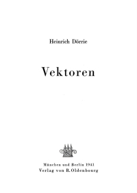 Immagine di copertina: Vektoren 1st edition 9783486775099