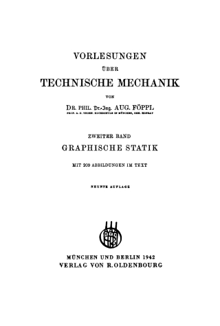 Immagine di copertina: Graphische Statik 9th edition 9783486775235