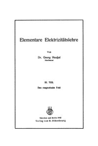 Cover image: Das magnetische Feld 1st edition 9783486775297