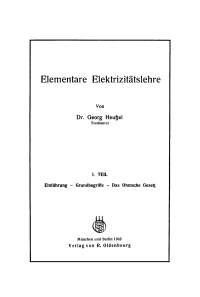 Cover image: Einführung - Grundbegriffe - Das Ohmsche Gesetz 1st edition 9783486775334