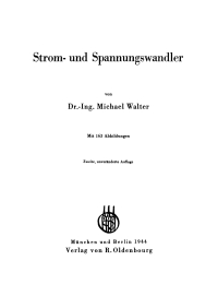 Titelbild: Strom- und Spannungswandler 2nd edition 9783486775815