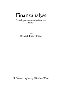 Cover image: Finanzanalyse 1st edition 9783486213454