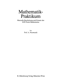 Imagen de portada: Mathematik-Praktikum 1st edition 9783486229363