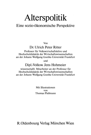 Cover image: Alterspolitik 1st edition 9783486243055
