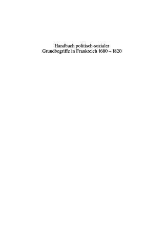 Cover image: Corruption, Décadence. Ordre, Désordre. Progrès 1st edition 9783486560329