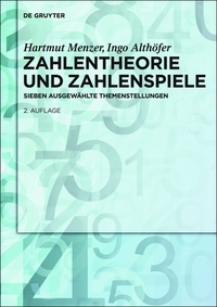 صورة الغلاف: Zahlentheorie und Zahlenspiele 2nd edition 9783486720303