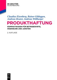 Cover image: Produkthaftung 2nd edition 9783486713244