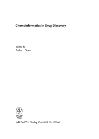 Imagen de portada: Chemoinformatics in Drug Discovery 1st edition 9783527307531