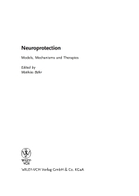 Cover image: Neuroprotection 1st edition 9783527308163