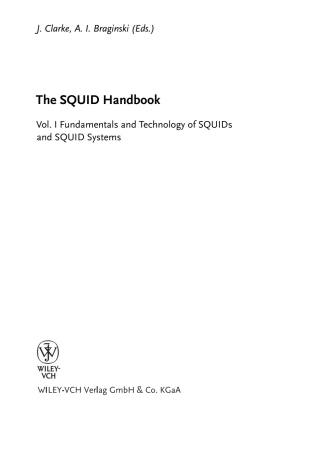 صورة الغلاف: The SQUID Handbook 1st edition 9783527402298