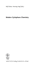 Cover image: Modern Cyclophane Chemistry 1st edition 9783527307135