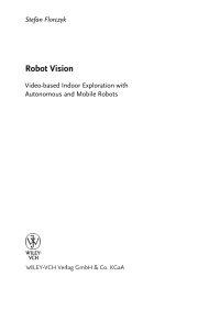 Cover image: Robot Vision 1st edition 9783527405442