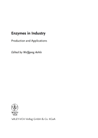 Imagen de portada: Enzymes in Industry 2nd edition 9783527295920