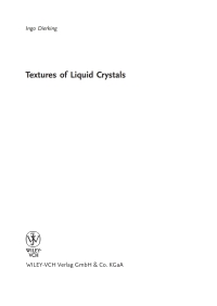 صورة الغلاف: Textures of Liquid Crystals 1st edition 9783527307258